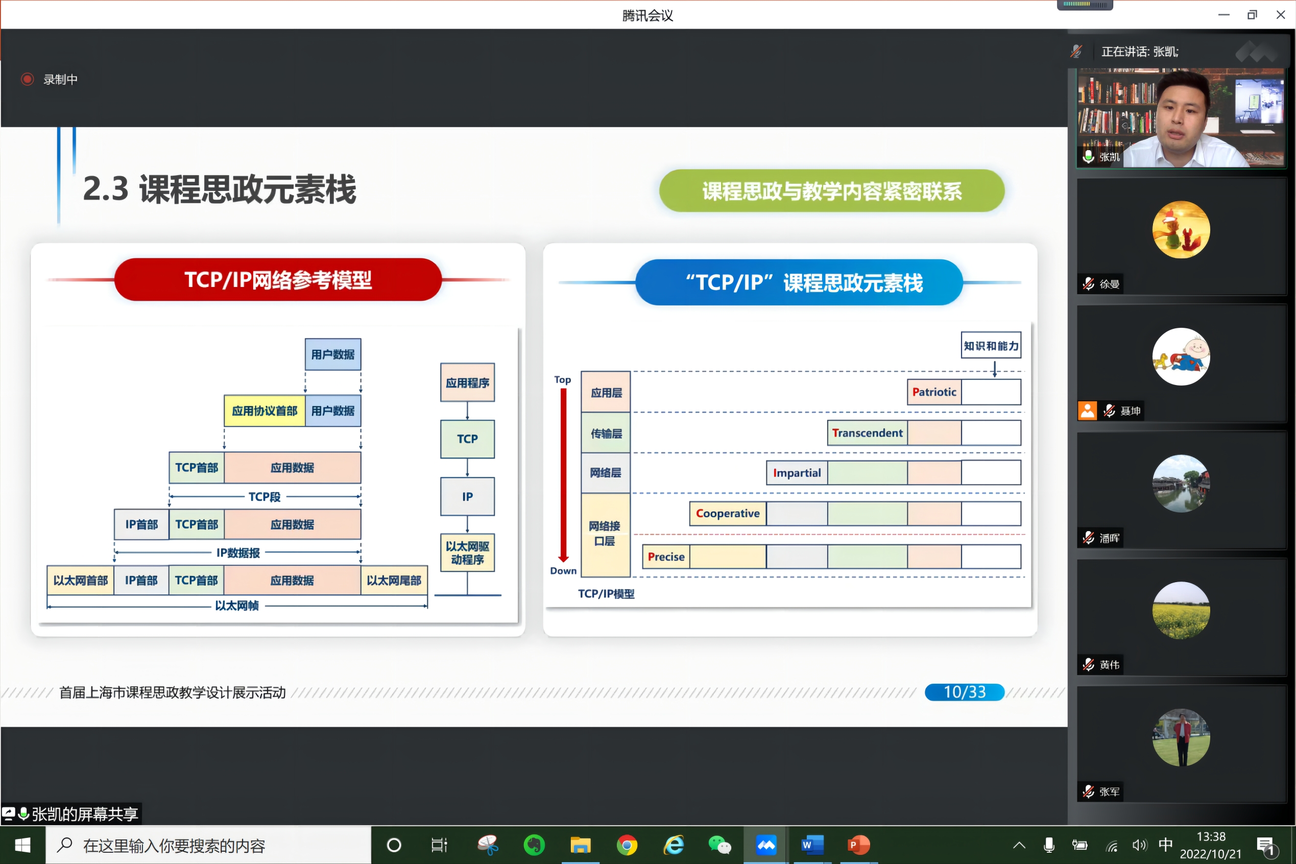 课程思政重点改革领航学院举办课程思政教学设计示范展示活动